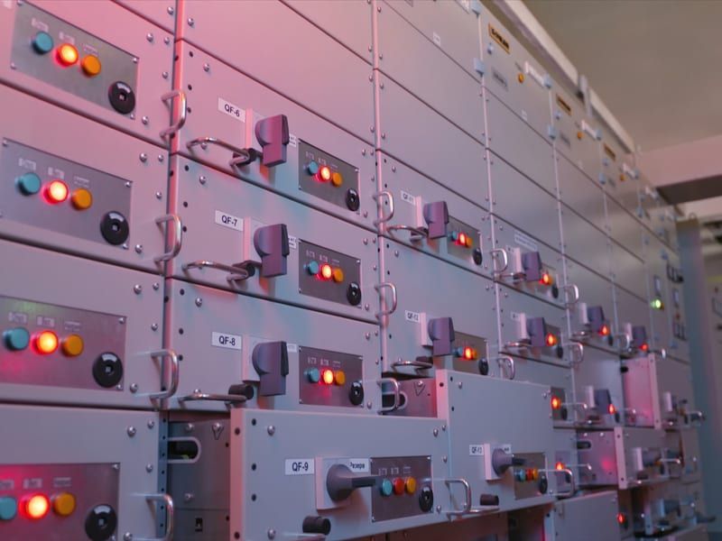 Celdas de media tensión y aparamenta eléctrica en un centro de transformación